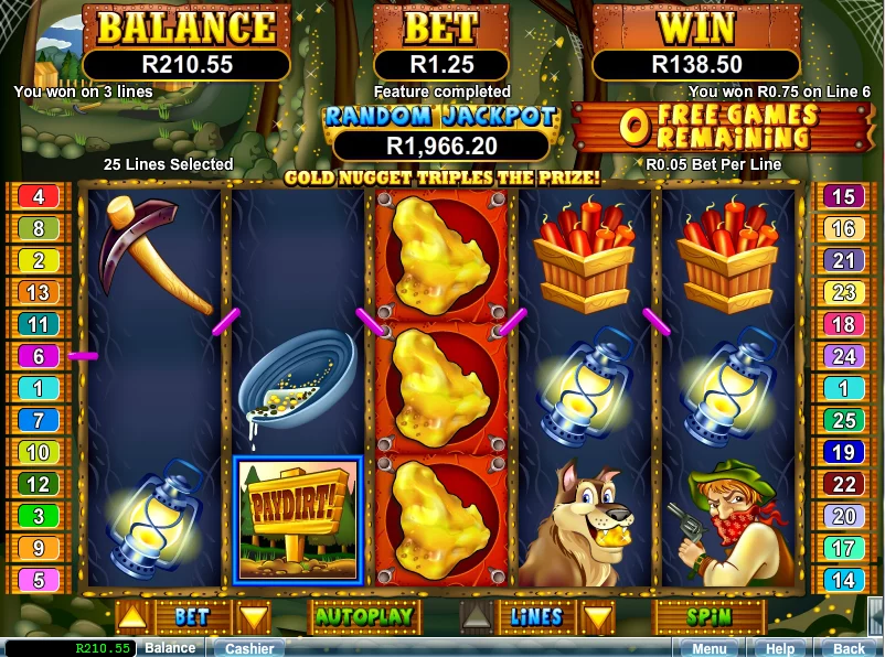 Dig Up Golden Wins with Paydirt Slot 3